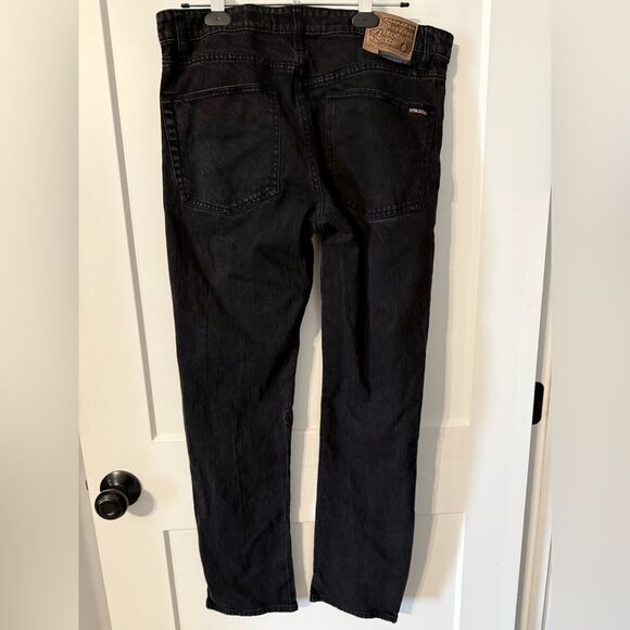 Vorta Black Straight Jeans Sleek Modern Design - Picture 4 of 7